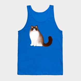 Ragdoll Cat Sitting Tank Top